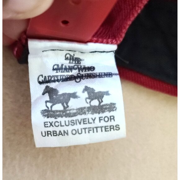 The Man Who Captured Sunshine Baseball Hat Wine OS Unisex Casual Hipster NWOT - Picture 6 of 7